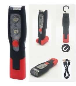China Handheld Rechargeable LED Work Light Camping Inspection LED Flashlight 45x30x190mm for sale