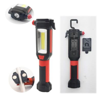China Functional Battery Powered Portable Work Light With Emergency Hammer And Belt Cutter ABS Plastic 8x3.5x22cm for sale