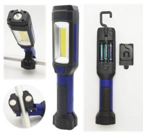 China 300lm Cordless Portable LED Work Lights Functional With Clamp Handle 1x1W LED On Head 1x3W COB On Body for sale
