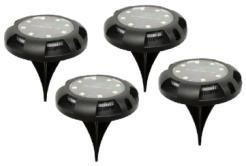 China Small LED Solar Garden Light 4pcs Pack With Stake 10.8x10.8x13.3cm for sale