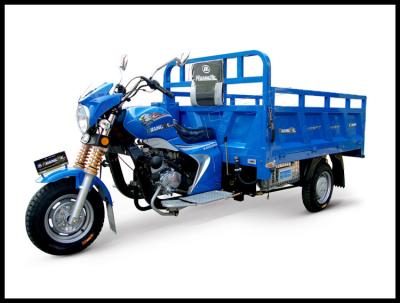 China Blue Motorcycle Cargo Moped 3 Wheel Motorized Tricycle 550KG Loading Capacity for sale