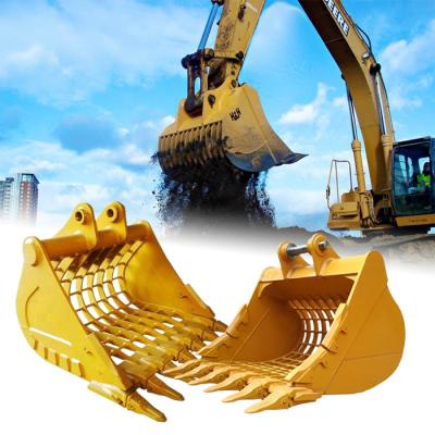 China Construction Excavator Skeleton Bucket , Mini Bobcat Sieve Bucket For 5 Tonne Excavation for sale