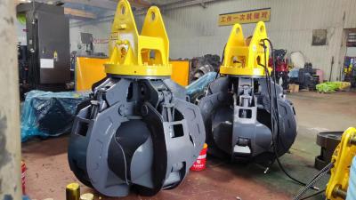 China Q355B Excavator Hydraulic Grapple Steel Safety Excavator Rotating Grab for sale