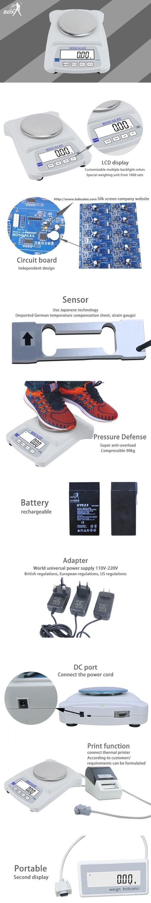 BDS-PN Balanza Electronic Gold Weighing Machine Precision mg Lab Scale Industry Analytical Balance
