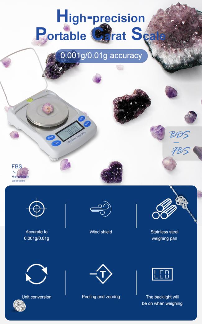 Lab 0.001g Electronic Digital Precision Weighing Mini Balance Digital electronic jewelry Mini balance Weighing scales