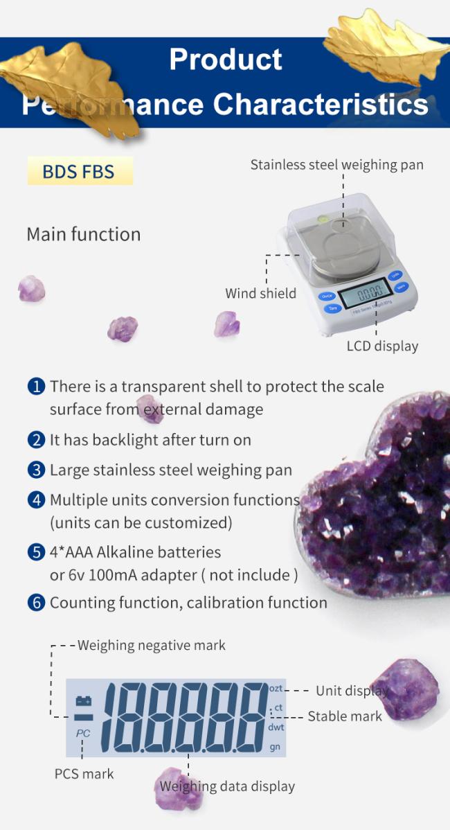 Lab 0.001g Electronic Digital Precision Weighing Mini Balance Digital electronic jewelry Mini balance Weighing scales
