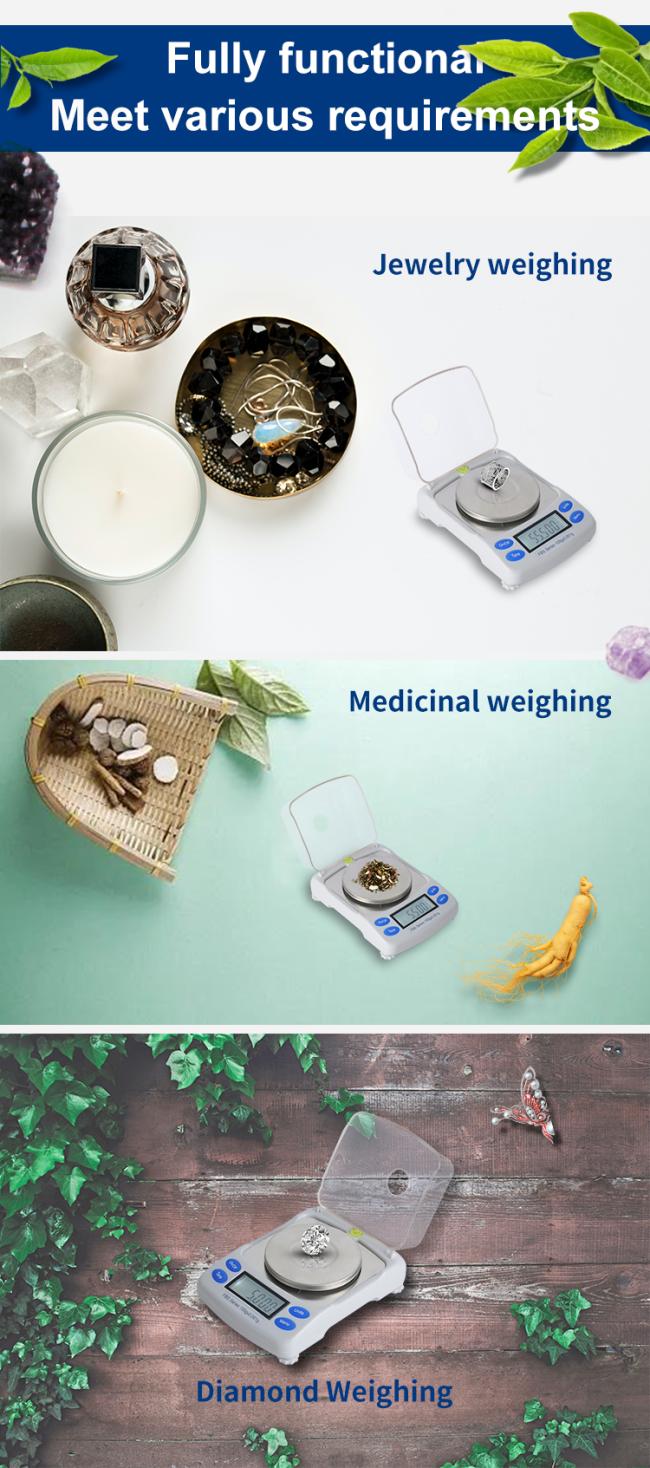 Lab 0.001g Electronic Digital Precision Weighing Mini Balance Digital electronic jewelry Mini balance Weighing scales
