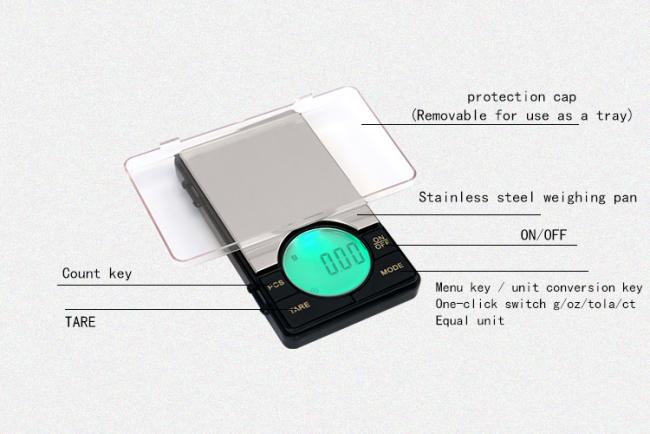 Weighing scales 0.01 Accuracy Kitchen Digital scale LCD Display Pocket scale BDS from China