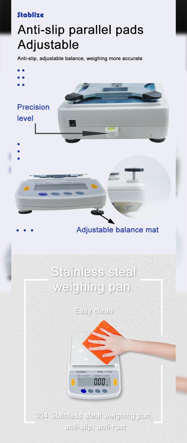 Laboratory Balance 15kg Weighing scale LCD Display Electronic Digital scales Analytical Balance
