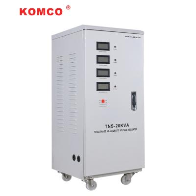 China 20 Kva Servo Stabilizer 3 Phase Automatic Voltage Stabilizer AC380V 415V for sale