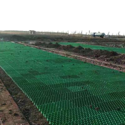 China Grass Planting Grid HDPE Plastic Grass Paver Gravel Stabilizer Easy Set Distribute Loading for sale