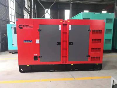 China Red Silent Diesel Generator Set ISO9001 Base Type Electric Generating Set for sale
