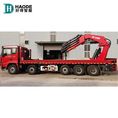 China 53000 Kg Auto 5-Axle Jiangwei 110-Ton Hydraulic Crane With Folding Boom for sale