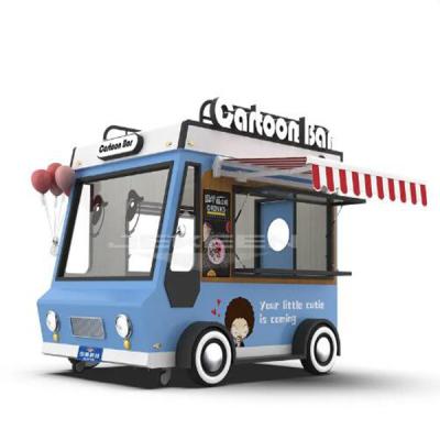 China Camión de comida ecológico Bus de comida móvil Snack rápido eléctrico en venta