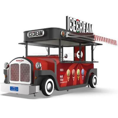 China Elektrische mobile Lebensmittelkarren Anhänger Hot Dog Verkaufswagen Eiscreme Push Cart zu verkaufen