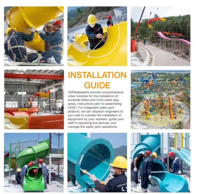 Water park installation detail