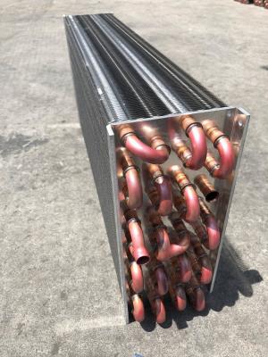 China Custom Finned HVAC Evaporator Coil Flat Copper Tube for sale