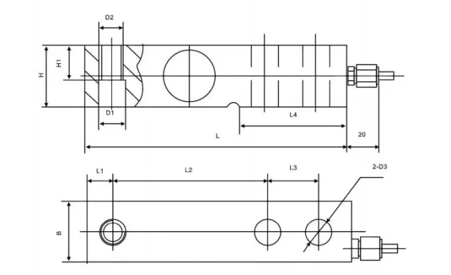 Alloy Steel Cantilever Beam Weighing Sensor 1t Instead of Keli Force Sensor
