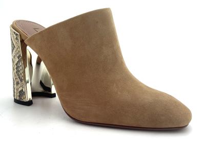 中国 エレガント 閉ざされた 足の爪 女性 ミュール ヒール ゴム 靴底 スタイリッシュ デザイン フォーマルウェア 販売のため