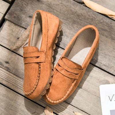 China Stylish Women Flat Loafer Shoes Slip On With EVA Insole Leather Upper Material for sale