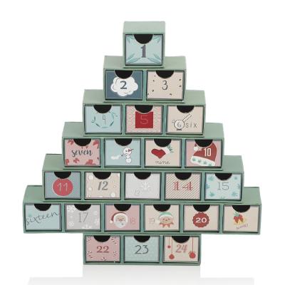 China Biodegradable Decorative Paper Storage Boxes For Christmas Gift Boxes With Drawers for sale