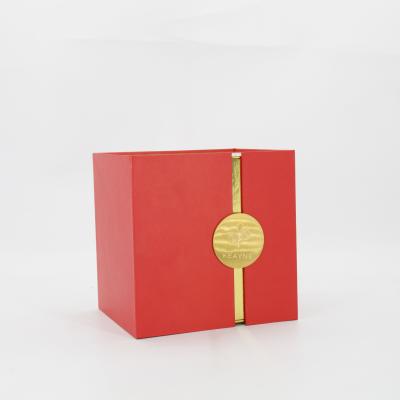 China Square Paper Gift Boxes Biodegradable Packaging Traditional Box With Four Inner Paper Tubes à venda