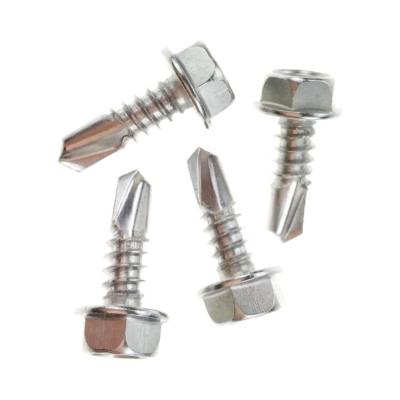China Thread Washer Head Self Drilling Screw Stailess Steel External Hex Drive for sale