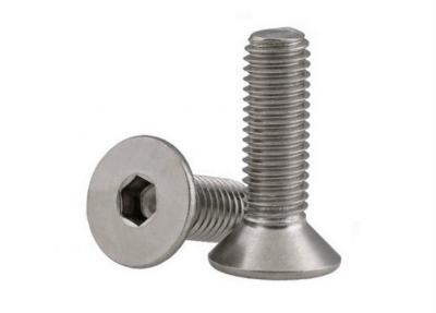 China Fully Threaded Hexagon Socket Countersunk Head Cap Screws For Mechanical Machine for sale