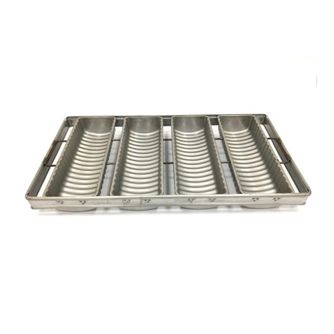 Rk Bakeware China-Nonstick Crimp Wheel Loaf Bread Pan Form