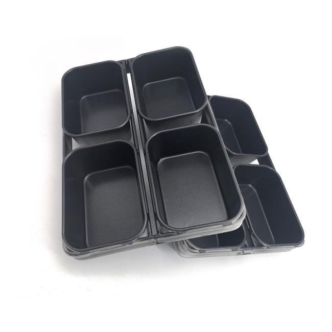 Rk Bakeware China-600g Nonstick 4 Straps Farmhouse White Sandwich Bread Pan