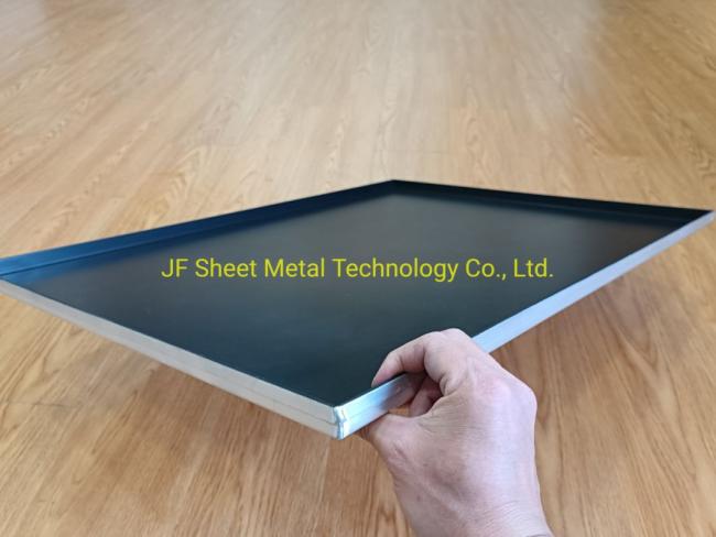 Rk Bakeware China-800X600 Nonstick 4 Sided Aluminum Sheet Pan Baking Tray