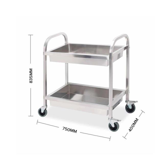 China Manufacturer for Transport Stainless Steel Gastronorm Rack Small Trolley