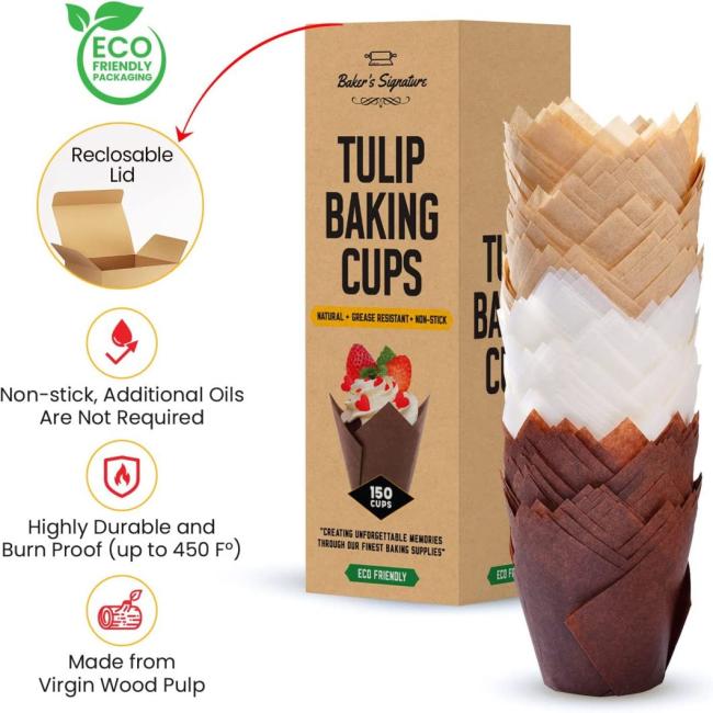 Rk Bakeware China Tulip Baking Paper Cup Paper Cupcake Liners & Paper Muffin Liner