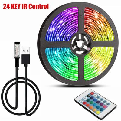 China 24keys Blueteeth Control 5m RGB Strip Light Set Light Strings For Country Markets à venda