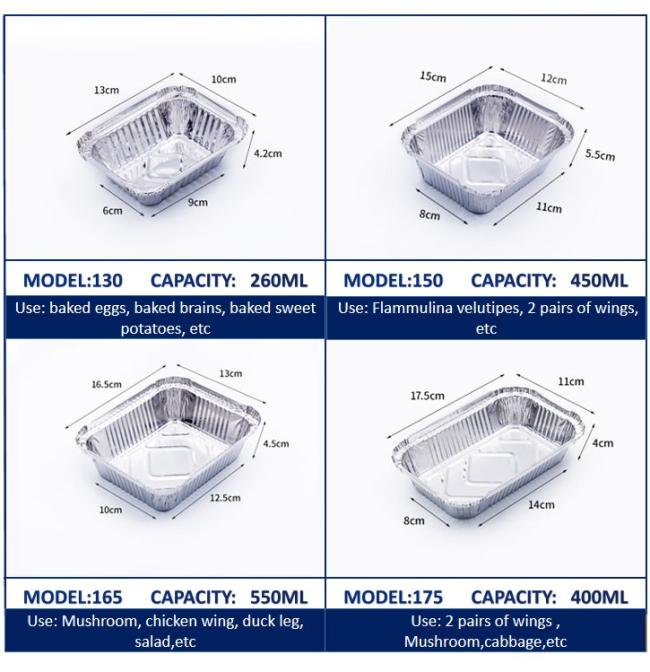 Aluminum Foil Boxes Silver – Eco-Friendly Heat-Sealable For Packaging