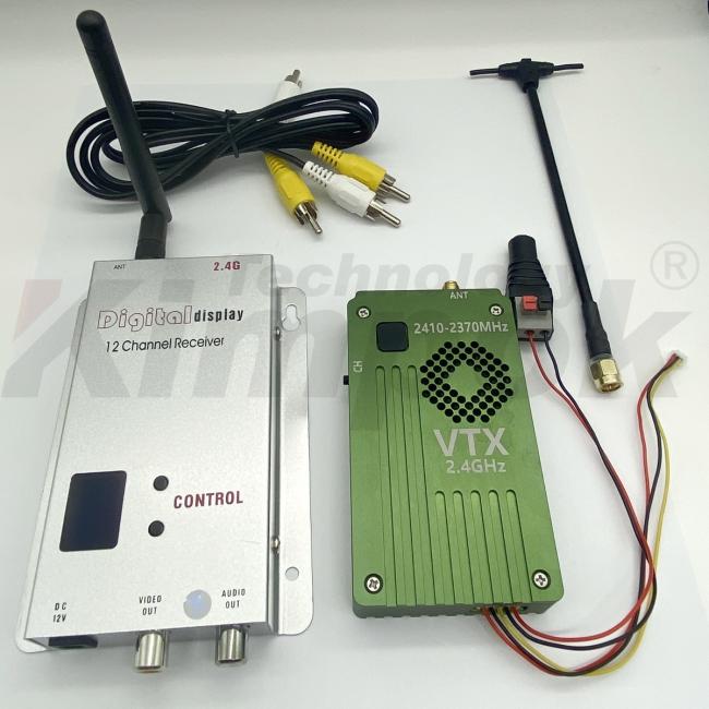2.4GHz 10W Drone Video Transmitter and Receiver - Side View