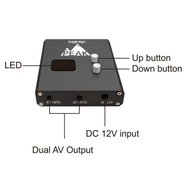 PEAK THOR R67 6.1-7.2GHz 64CH FPV Video Receiver for Drones