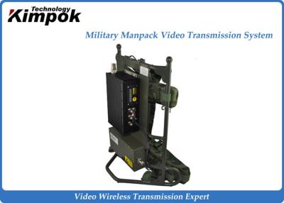 China Dustproof Manpack COFDM Video Transmitter , Mobile Video Transmission System  for Soliders for sale
