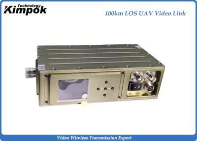 China 300~4400Mhz HD UAV Video Transmitter 100km LOS Long Distance COFDM Transmitter for sale