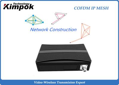 China 32 Nodes Ethernet IP Mesh Full Duplex COFDM Wireless Mesh for UAV / Mine for sale