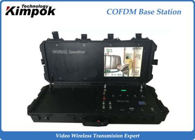China 300Mhz~4.4Ghz COFDM Receiver with Pelican Suitcase , Built-in Battery Base Station for sale