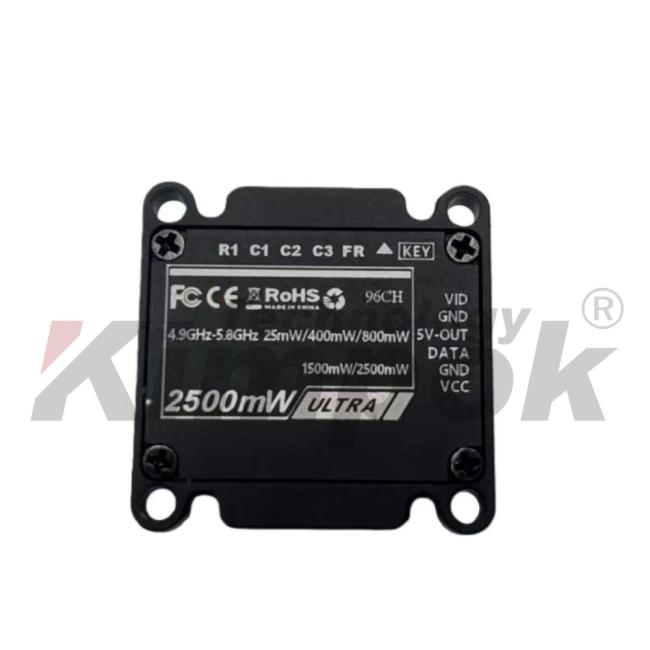 4.9-5.8GHz 64 Channel 2.5W High Power FPV VTX Wireless Video Transmitter