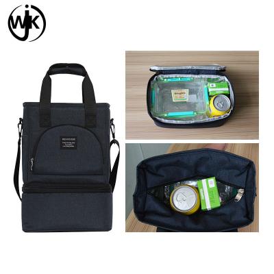China hot sales expandable lunch bag Thermal lunch bag fashion Insulated heated lunch bag with Adjustable Shoulder Strap for sale