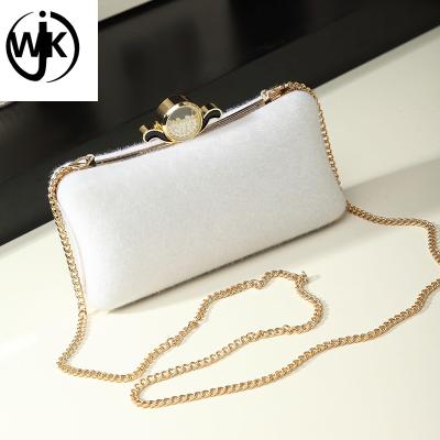 China Winter Popular Women Clutch Bag evening lady aprty bag high quality different color rabbit fur evening bag for sale