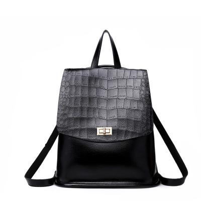 China 2019 Korea fashion women backpack newest leather bags women chic backpack laptop for sale