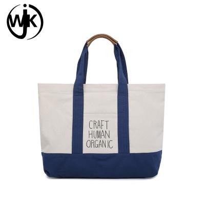 China Factory OEM custom printing cotton canvas tote bag canvas beach handbag cheap price canvas shopping bag for sale