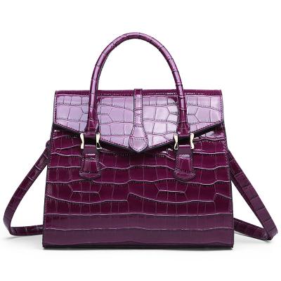 China Direct Guangzhou factory cross body shoulder bag cheap wholesale fashion pu leather alligator handbag for sale