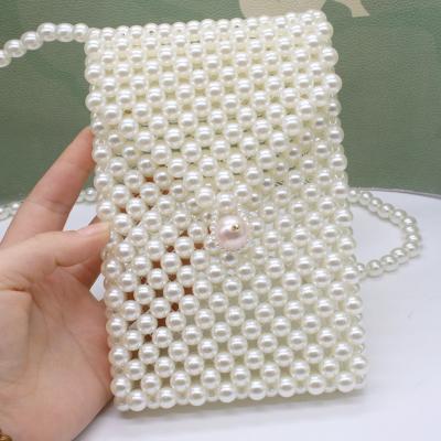 China 2019 new Trending INS fashion wholesale mother of pearl handmade shoulder bag pearl for women beaded pearl bag for sale
