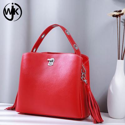 China top quality popular woman bag with 3 strap 3 style way guangzhou bag wholesale market sling bag custom logo with tassel for sale