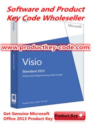 China Códigos dominantes del producto de Microsoft Office para el estándar del visio 2013 de Microsoft Office en venta